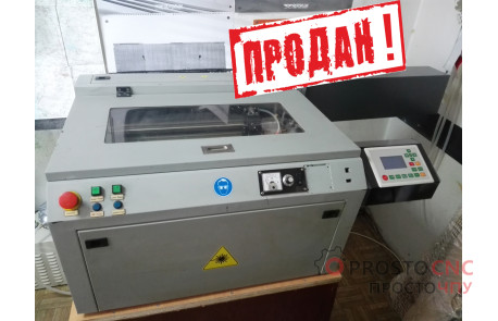 БУ лазерний верстат (гравер) з робочим полем 40х30 см та трубкою 80 Вт